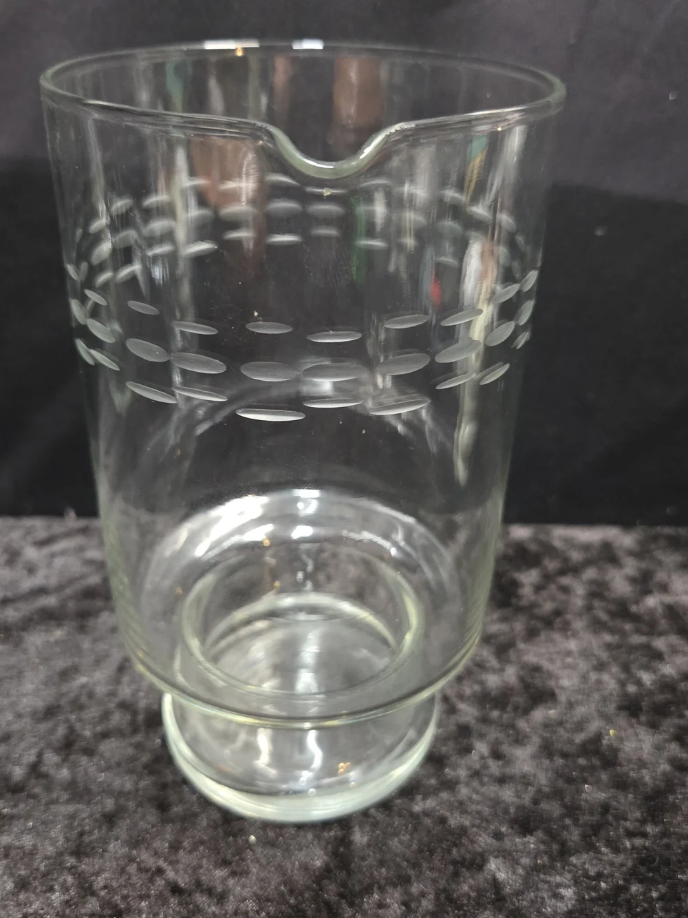 Princess House Clear Glass Pitcher and 6 Tumbler Set - Clear